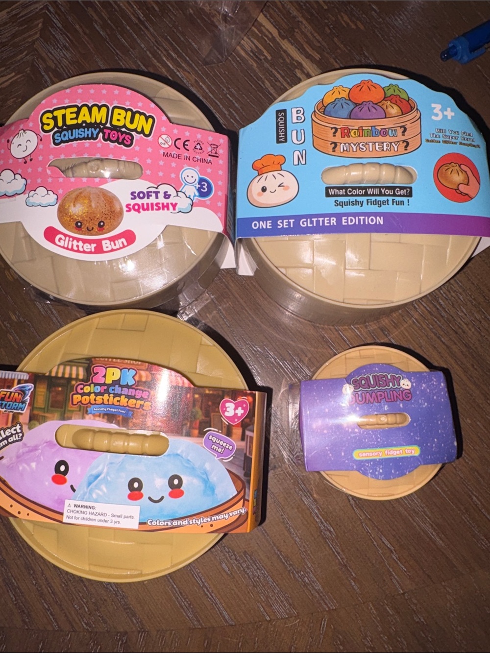 Squishy Bun, Potstickers & Dumplings Bundle Set of 4 priced to sell $32